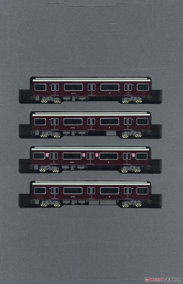 Hankyu Series 9300 Kyoto Line Additional Four Car Set (Add-on 4-Car Set) (Model Train) Item picture1