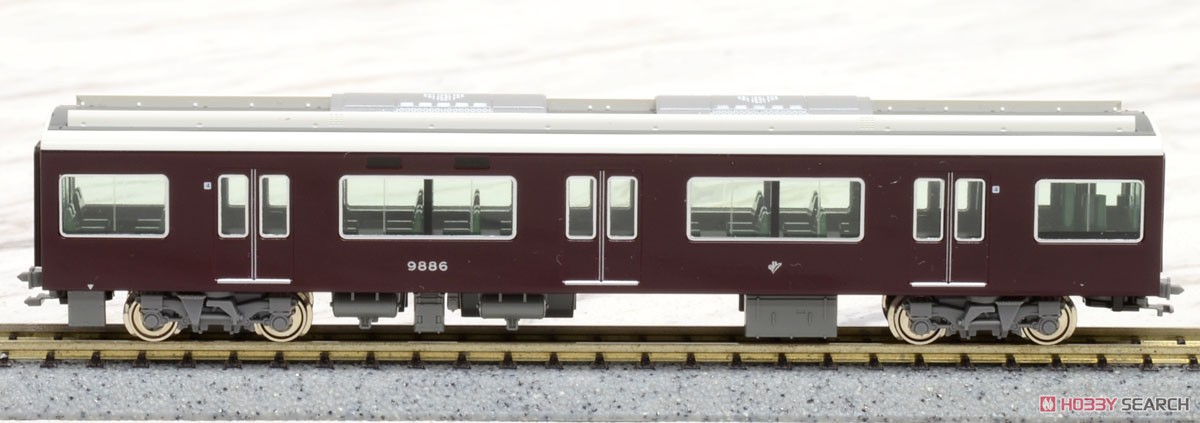 Hankyu Series 9300 Kyoto Line Additional Four Car Set (Add-on 4-Car Set) (Model Train) Item picture5