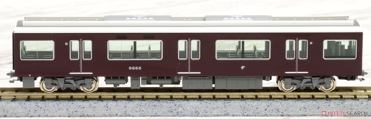 Hankyu Series 9300 Kyoto Line Additional Four Car Set (Add-on 4-Car Set) (Model Train) Item picture7