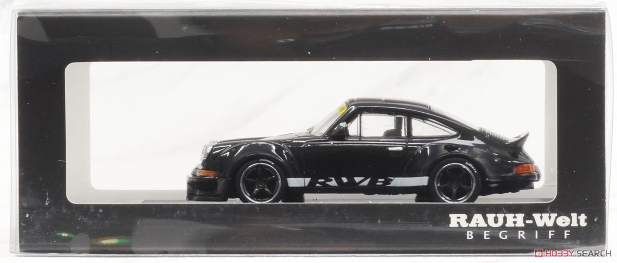 RWB 930 Ducktail Wing Metallic Black (Diecast Car) Package1