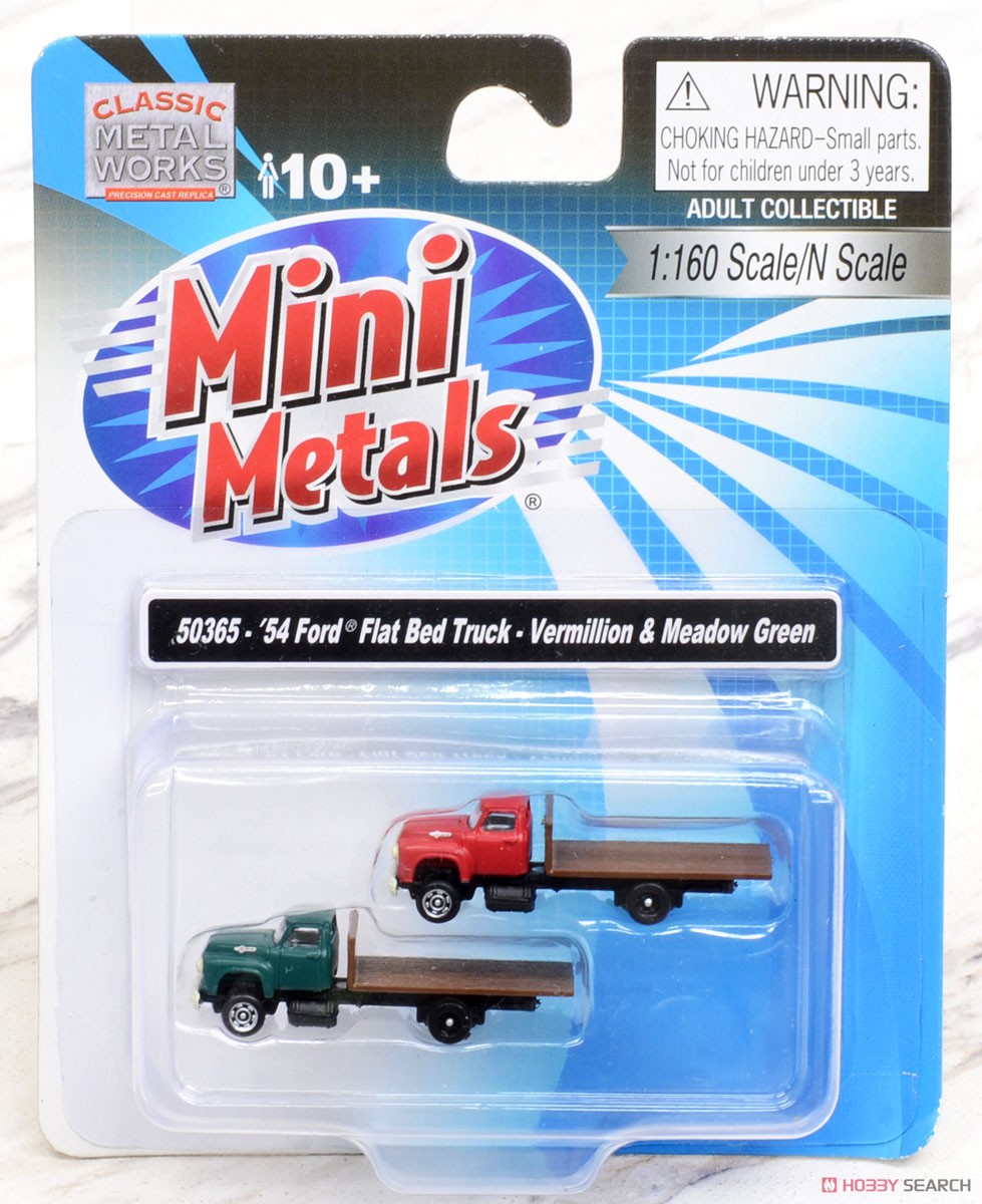 (N) 1954 Ford Flat Bed Truck (Set of 2) (Diecast Car) Package1