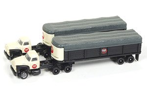 (N) 1954 フォード トラクター/カバードワゴンセット `USスチール` (2台セット) (ミニカー)