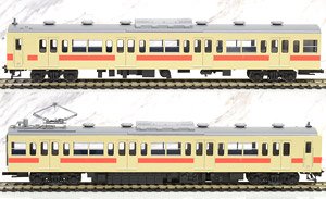 1/80(HO) J.N.R. Series 105 Sakurai Line Old Color Two Car (Mc105+Tc105) F Set (2-Car Set) (Pre-Colored Completed) (Model Train)