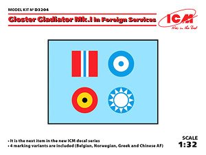 Gloster Gladiator Mk.I/II in Foreign Services (Decal)
