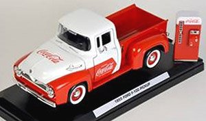 Coca-Cola フォード F-100 ピックアップ 1955 自販機アクセサリー付 (ミニカー)