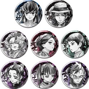 鬼滅の刃 キャラバッジコレクション 墨絵風 其ノ弐 (8個セット) (キャラクターグッズ)