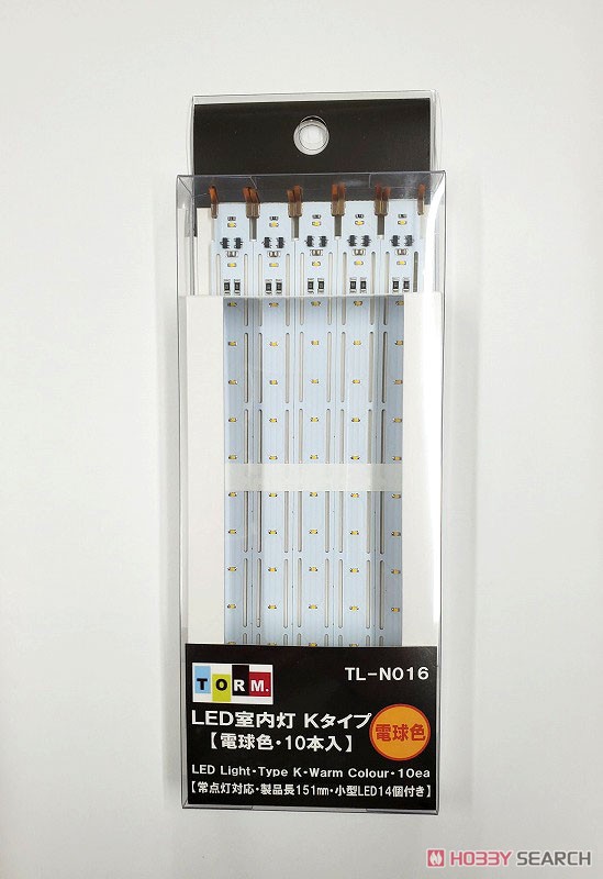 【 TL-N016 】 LED室内灯 [Kタイプ・電球色] (10本) (Nゲージ用室内照明ユニット) (鉄道模型) 商品画像1