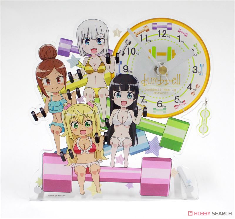 How Heavy Are the Dumbbells You Lift? Acrylic Table Clock (Anime Toy) Item picture1