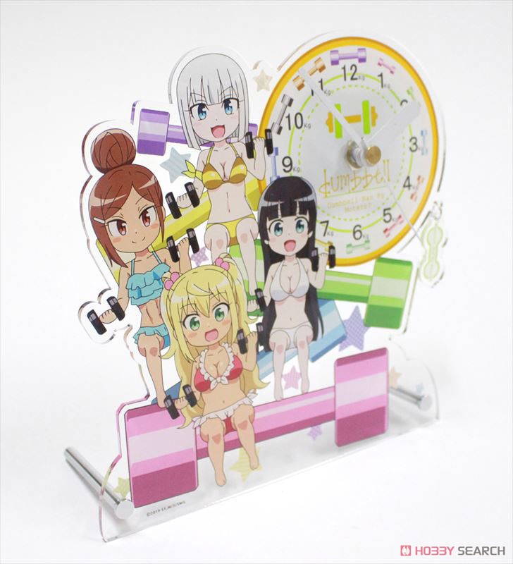 How Heavy Are the Dumbbells You Lift? Acrylic Table Clock (Anime Toy) Item picture2