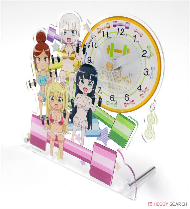 How Heavy Are the Dumbbells You Lift? Acrylic Table Clock (Anime Toy) Item picture3