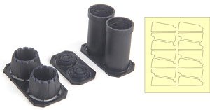 F/A-18 A/B/C/D GE Exhaust Nozzle & After Burner Set (Opened) (for Kinetic) (Plastic model)