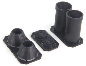 F/A-18 A/B/C/D GE Exhaust Nozzle & After Burner Set (Closed) (for Kinetic) (Plastic model)