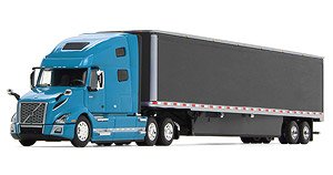 Volvo VNL 760 High-Roof Sleeper with 53` Trailer and Skirts (Diecast Car)