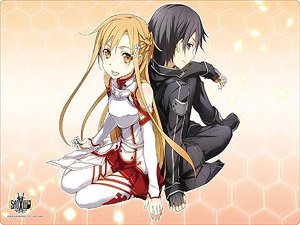 Bushiroad Rubber Mat Collection Vol.494 Dengeki Bunko Sword Art Online [Kirito & Asuna] (Card Supplies)