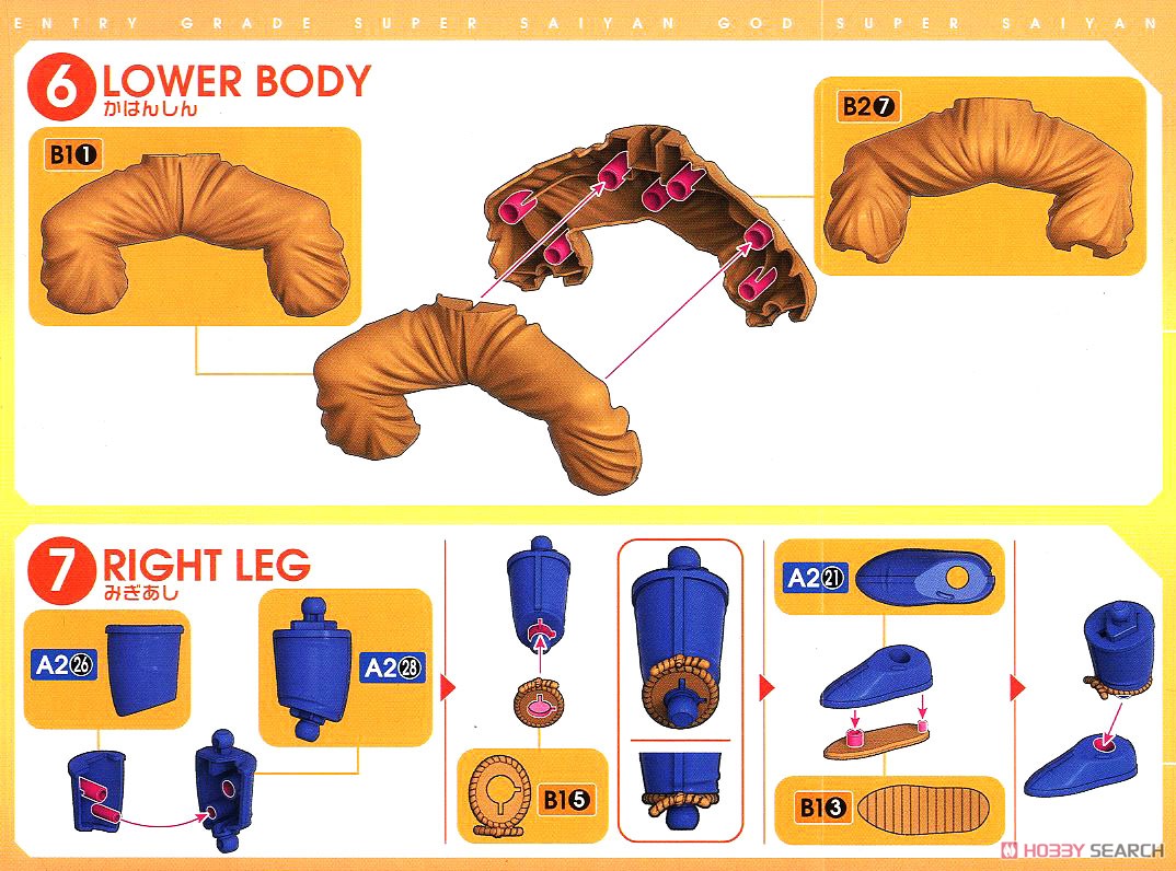 ENTRY GRADE 超サイヤ人ゴッド超サイヤ人孫悟空 (プラモデル) 設計図3