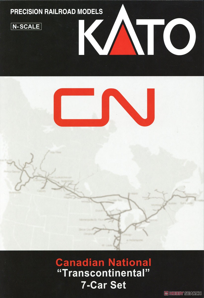 Canadian National Trans Continental Train Seven Car Set (7-Car Set) (Model Train) Package1