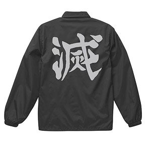 Demon Slayer: Kimetsu no Yaiba Demon Slaying Corps Coach Jacket Black S (Anime Toy)