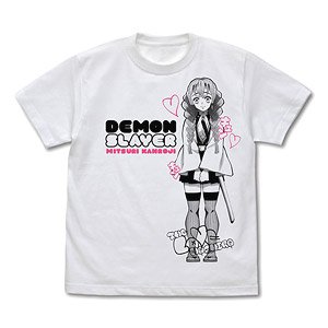 Demon Slayer: Kimetsu no Yaiba Love Pillar Mitsuri Kanroji T-Shirt White L (Anime Toy)
