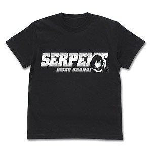 Demon Slayer: Kimetsu no Yaiba Serpent Pillar Obanai Iguro T-Shirt Black S (Anime Toy)