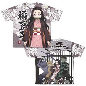 鬼滅の刃 竈門禰豆子 両面フルグラフィックTシャツ XL (キャラクターグッズ)