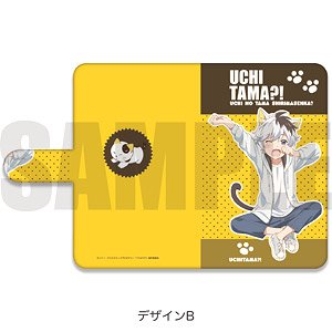 [Uchi Tama!?: Uchi no Tama Shirimasen ka?] Notebook Type Smart Phone Case (Multi M) B (Anime Toy)