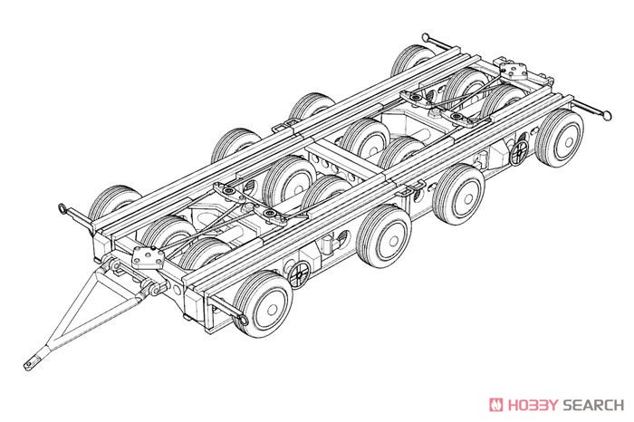 クレメイヤー 4軸トレーラー レジンキット (プラモデル) その他の画像2