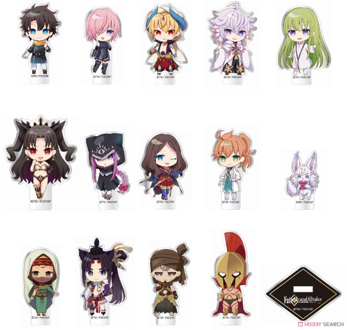 [Fate/Grand Order - Absolute Demon Battlefront: Babylonia] Trading Mini Acrylic Stand (Set of 14) (Anime Toy) Item picture1