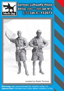 German Luftwafe Pilots Africa No.2 (HAUF32071+32072) (Plastic model)