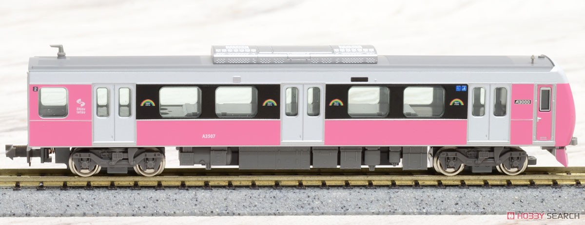静岡鉄道 A3000形 (プリティピンク) 2両編成セット (動力付き) (2両セット) (塗装済み完成品) (鉄道模型) 商品画像4
