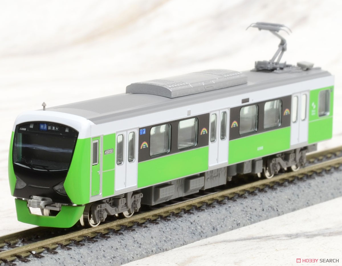 静岡鉄道 A3000形 (フレッシュグリーン) 2両編成セット (動力付き) (2両セット) (塗装済み完成品) (鉄道模型) 商品画像2