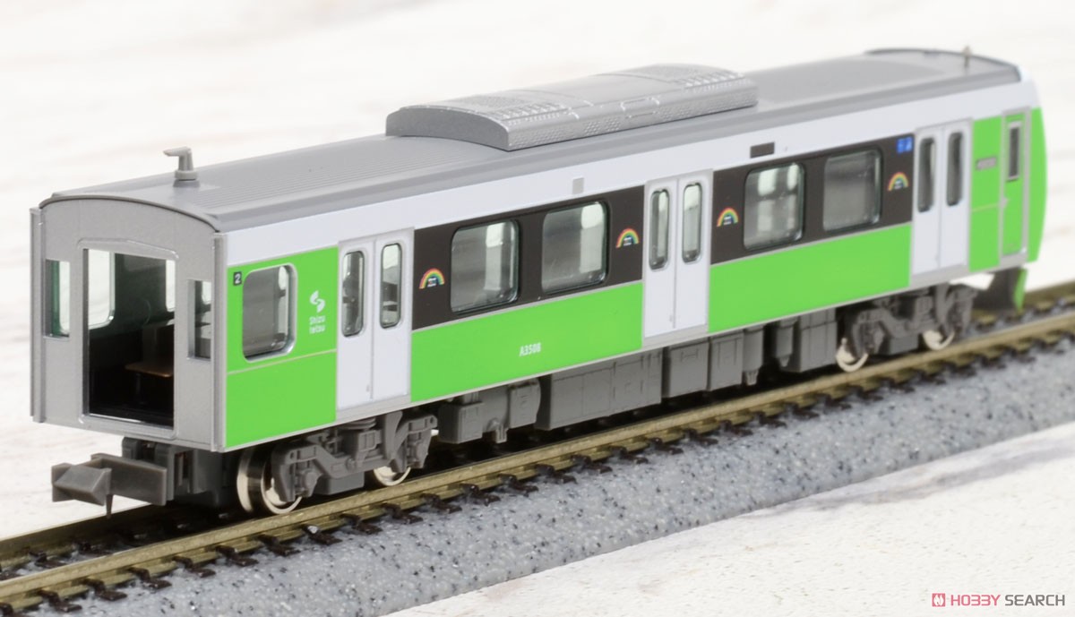 静岡鉄道 A3000形 (フレッシュグリーン) 2両編成セット (動力付き) (2両セット) (塗装済み完成品) (鉄道模型) 商品画像5