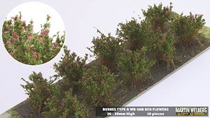 茂みA 株タイプ 全高20mm レッド 10株 (プラモデル)