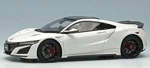 HONDA NSX (NC1) with Option wheel 2016 130Rホワイト (インテリア：アイボリー/ブラック) (ミニカー)