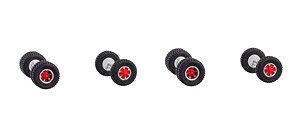 (HO) Wheelset Trilex with Offroad Tire for 2 Tractors (Model Train)