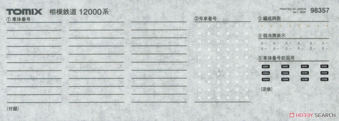 相模鉄道 12000系 基本セット (基本・4両セット) (鉄道模型) 中身1