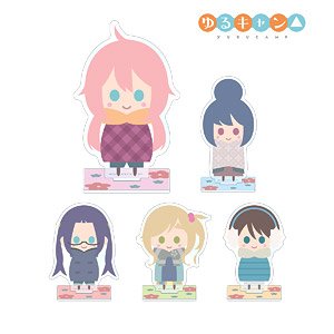 Yurucamp Trading NordiQ Acrylic Stand (Set of 5) (Anime Toy)