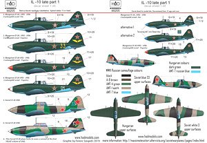 イリューシン Il-10 後期型 「パート1」 (デカール)