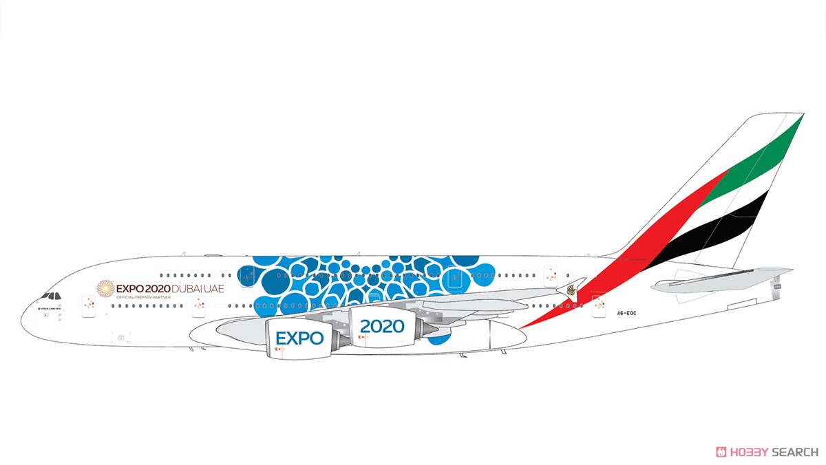 A380 エミレーツ航空 Expo 2020 Blue A6-EOC (完成品飛行機) その他の画像1