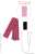 AZO2 和遥キナ学校制服コレクション 「マフラー&スマホセット」 (ピンクチェック×ピンク) (ドール) 商品画像2