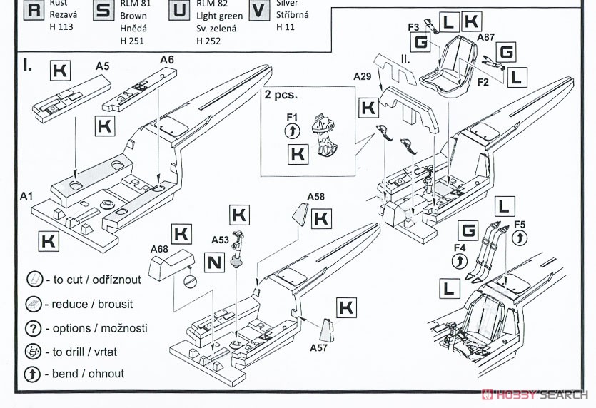 Fw190F-8 w/SB 800RS「クルト」 800kg 反跳爆弾2/3型 (プラモデル) 設計図1