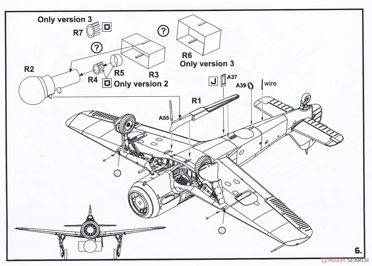 Fw190F-8 w/SB 800RS「クルト」 800kg 反跳爆弾2/3型 (プラモデル) 設計図5
