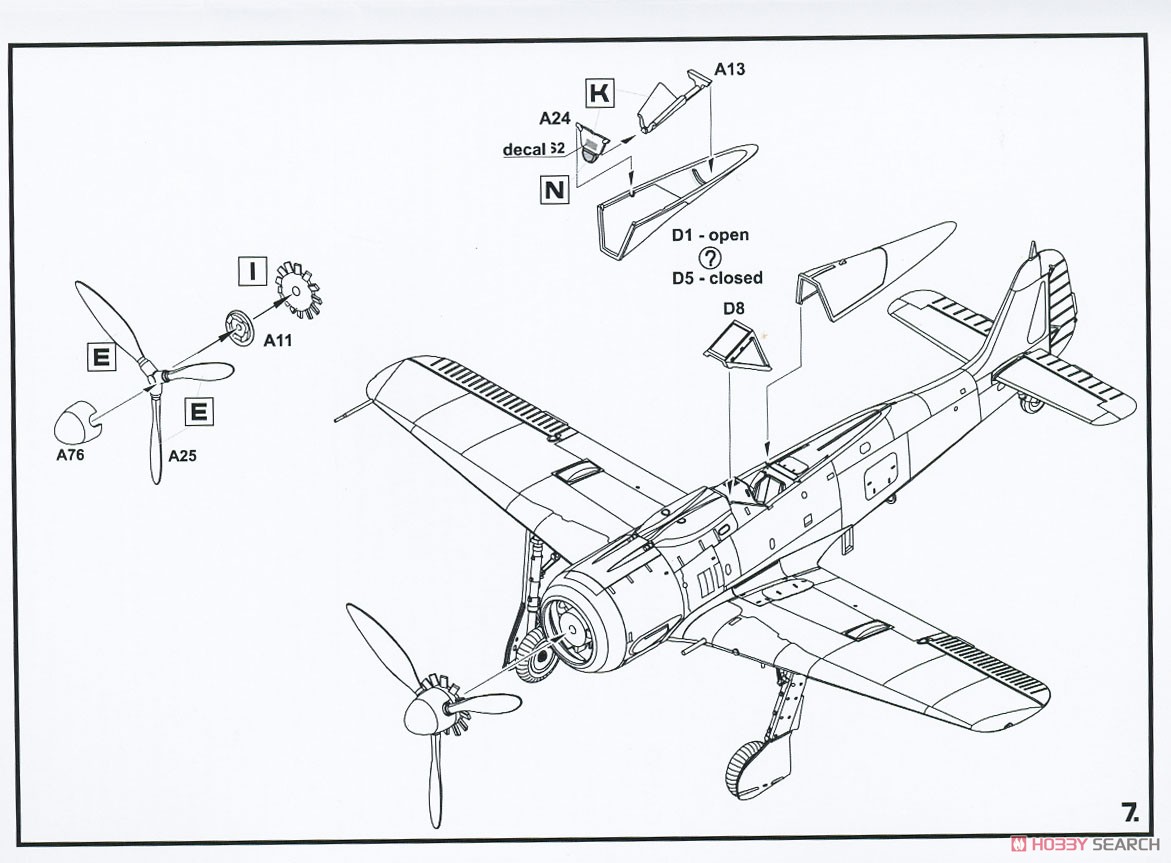 Fw190F-8 w/SB 800RS「クルト」 800kg 反跳爆弾2/3型 (プラモデル) 設計図6