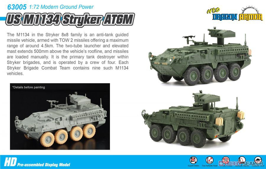 アメリカ陸軍 M1134 ストライカーATGM (完成品AFV) その他の画像1