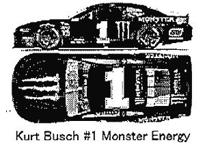 ARC Monster Energy Cup 2019 Kurt Busch #1 Monster Energy ZL1 (ミニカー)