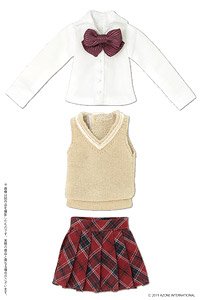 After School Set (Camel x Red) (Fashion Doll)