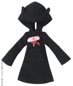 Yamikawa * Nekomimi Food One-piece Dress (Black) (Fashion Doll)