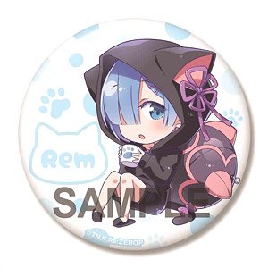 Re:Zero -Starting Life in Another World- Big Can Badge Rem Nekomimi One-piece Dress Ver. (Anime Toy)