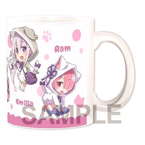 Re: Life in a Different World from Zero Mug Cup Nekomimi One-piece Dress Ver. (Anime Toy)