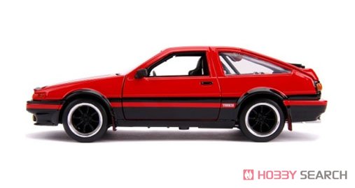 JDM TUNERS 1986 TOYOTA TRUENO AE86 RED (ミニカー) 商品画像1