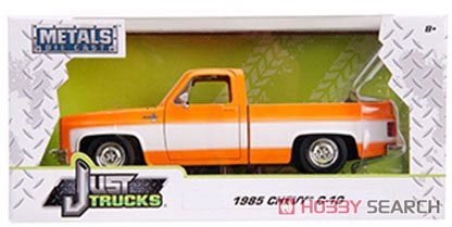 Just Trucks 1985 Chevy C-10 Stock Gross Oranger (Diecast Car) Package1